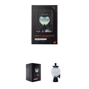 Snake Glass Dispenser 1 Gallon Halloween Gothic Skull Iridescent Black Open Box